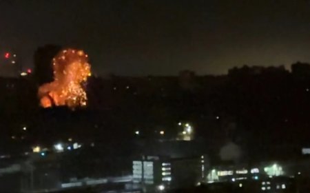 Russian Drone and Missile Barrage Sparks Fires, Injures 16 in Kyiv
