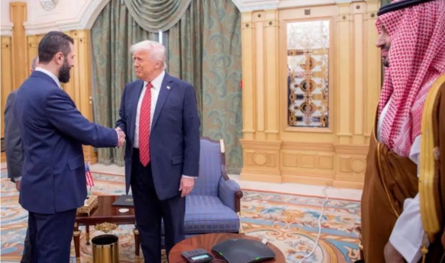 Trump Meets Syrian Leader Shara at White House Amid Sanctions Suspension