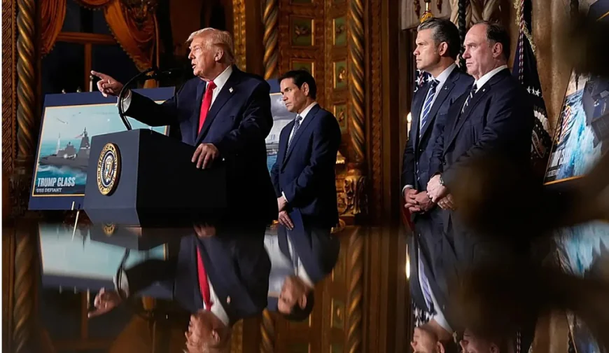 Trump unveils 'Trump-class' warships and warns Maduro