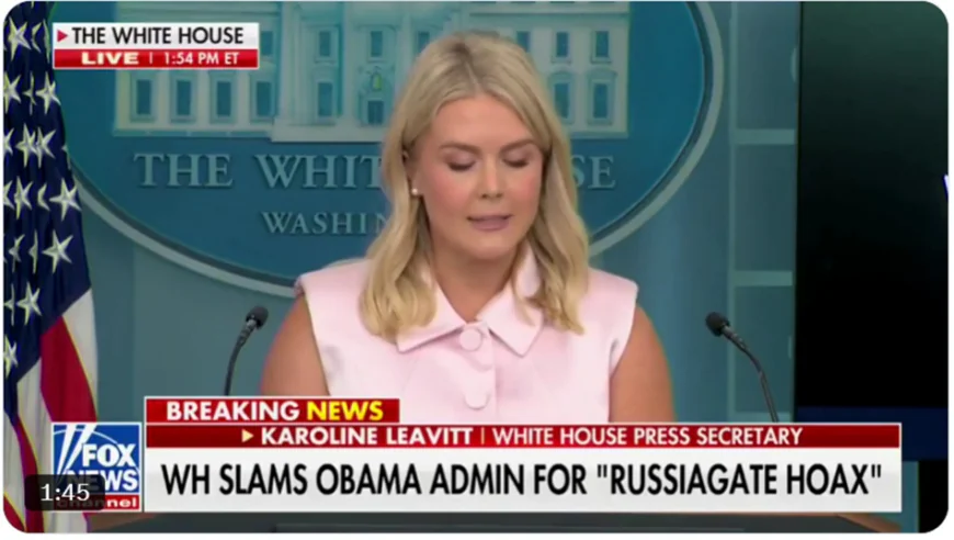 White House cites DNI documents in alleged 2016 plot