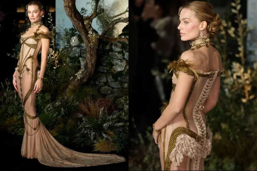 Margot Robbie wears Dilara Fındıkoğlu at Wuthering Heights premiere