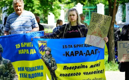 Ukraine: Mykolaiv rally backs POWs and missing soldiers