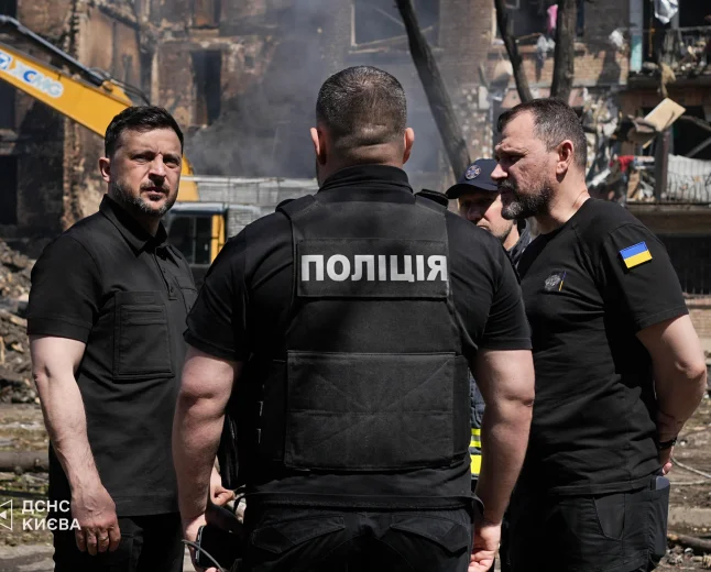 Zelenskyy: Russia hit Kyiv, killing two and injuring dozens