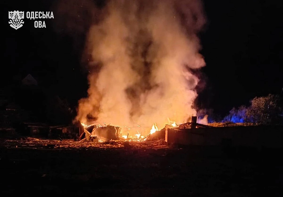 Russian missile and drone strike injures woman and child in Odesa region