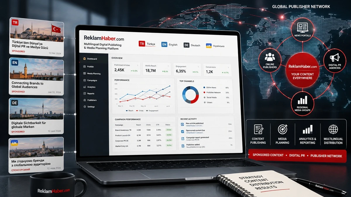 ReklamHaber.com offers multilingual publishing and media planning