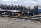 Drone hits Mykolaiv train; 70 passengers evacuated, no injuries reported