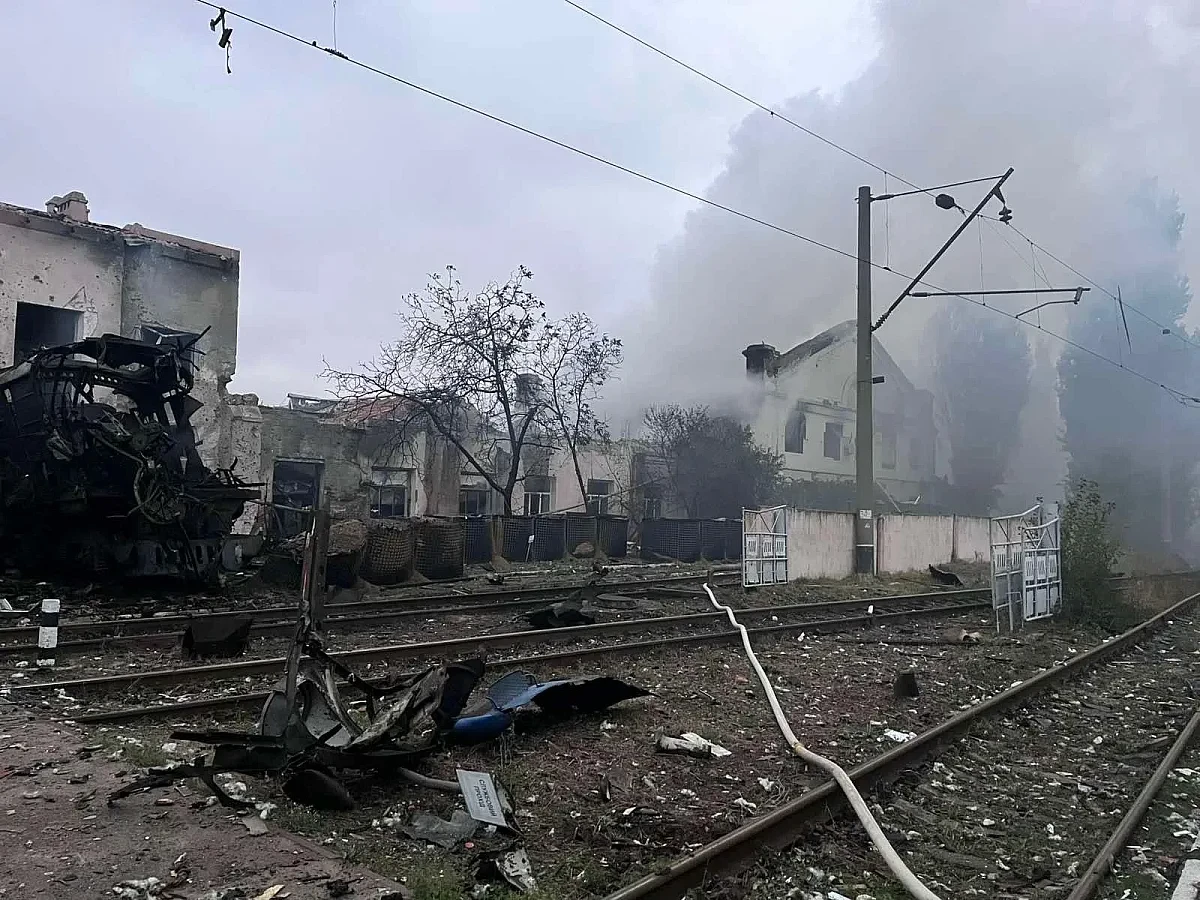 Russian strike on Kyiv railway depot kills seven, including six rail staff