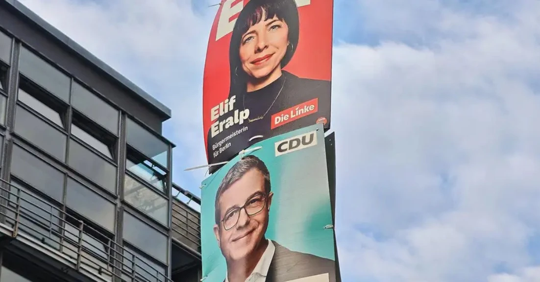 Elif Eralp führt in Berlin-Umfragen vor CDU-Kandidat Stefan Evers