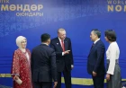 Erdoğan welcomed by Japarov at Bishkek Arena ahead of World Nomad Games