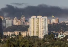 Russia strikes Kyiv all day: Drone hits apartment, warehouse burns