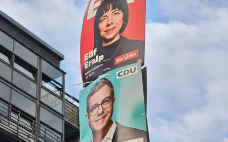 Elif Eralp führt in Berlin-Umfragen vor CDU-Kandidat Stefan Evers