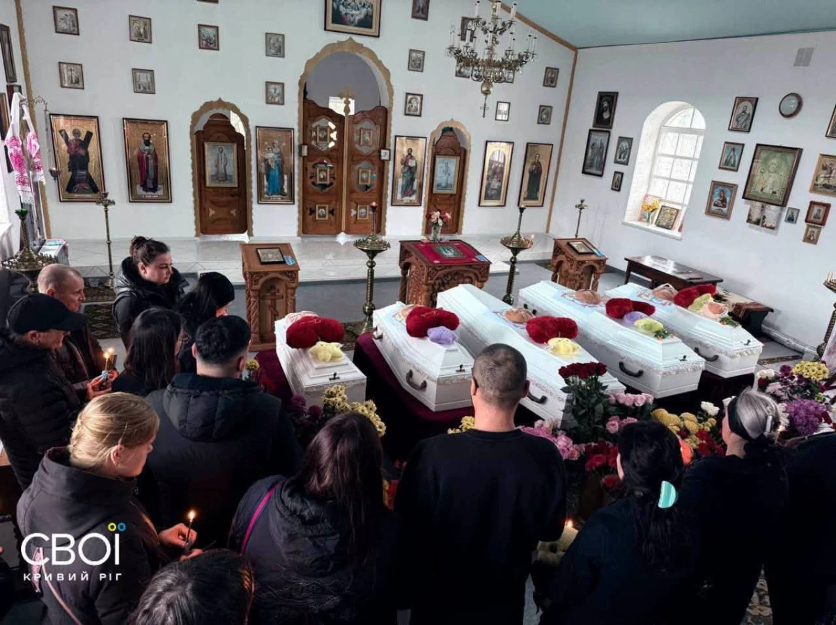 Five Voronov children buried after Russian strike killed 10 relatives
