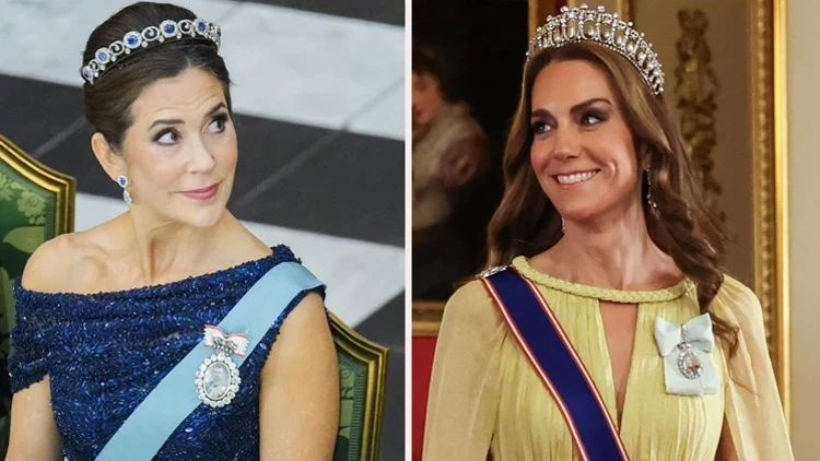Princess Kate wears Diana-linked tiara as Oman returns to Windsor