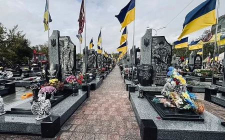 Russian inscription on soldier's grave in Ukraine stirs language debate