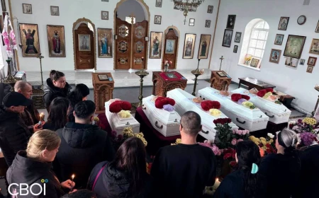 Five Voronov children buried after Russian strike killed 10 relatives
