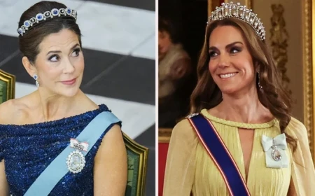 Princess Kate wears Diana-linked tiara as Oman returns to Windsor